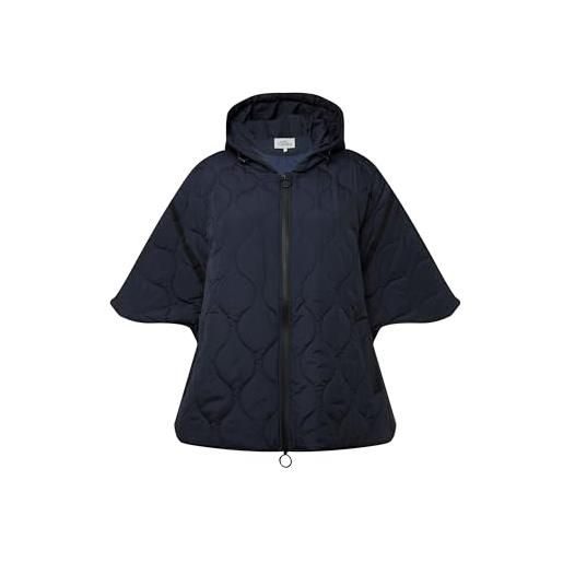 ULLA POPKEN giacca trapuntata a poncho idrorepellente con cerniera a cursore doppio blu notte scuro ii 809896130-ii