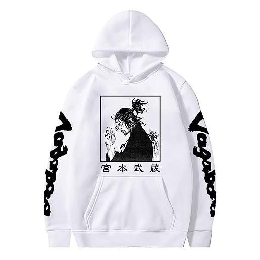 jiminhope anime vagabond hoodie musashi miyamoto hoodie vagabond pullover vagabond musashi miyamoto hoodie felpa con cappuccio per i fan di anime