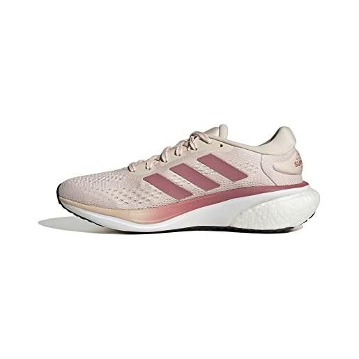 adidas supernova 2 w, sneaker donna, wonder quartz/pink strata/ftwr white, 43 1/3 eu