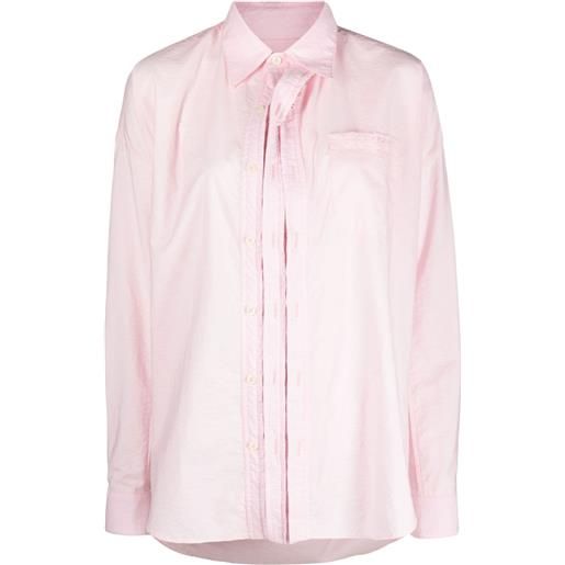 Y/Project camicia asimmetrica - rosa