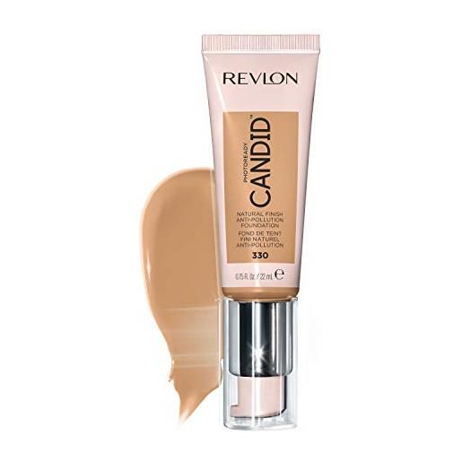 Revlon make up revlon - fondotinta candid photoready anti-inquinamento, finitura naturale