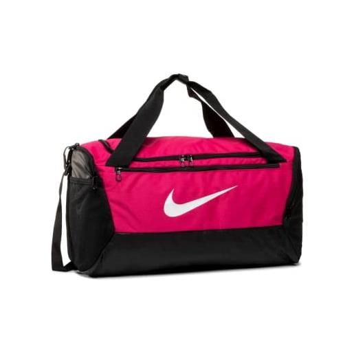 Nike brasilia, borsone unisex - adulto, rush pink/black/(white), 10