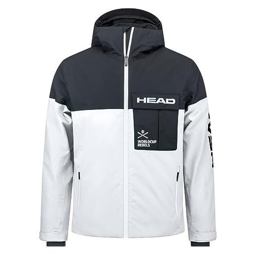 Head men's race nova giacca da uomo, nero/bianco, m, nero/bianco. , m