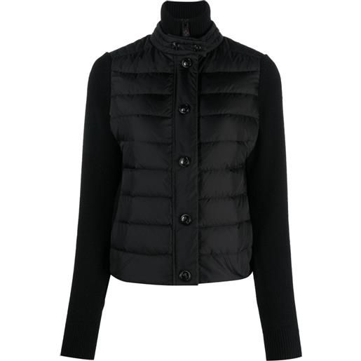 Moncler Grenoble giacca con inserti - nero