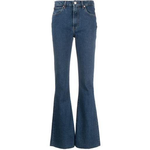 3x1 jeans farrah core svasati con vita media - blu