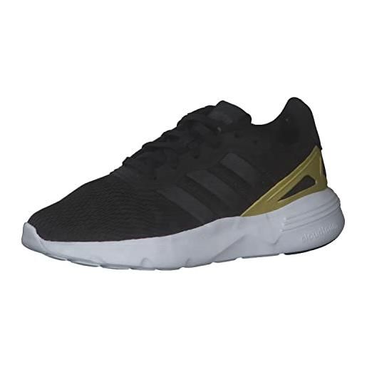 adidas nebzed cloudfoam lifestyle running, sneakers donna, core black/core black/gold met. , 41 1/3 eu