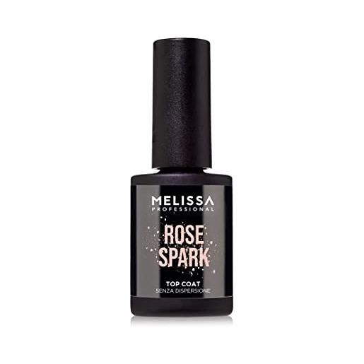 Melissa Professional smalto unghie top coat semipermanente spark 9 ml (rose)