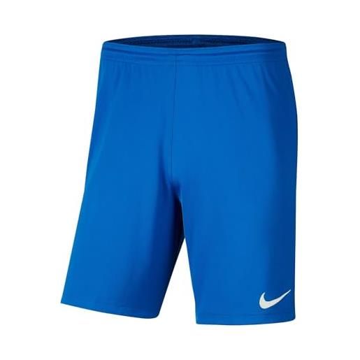 Nike dry park pantaloncini, pantaloncini bambino, blu (royal blue/white), xs