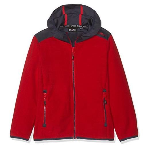 CMP knit tech 39h7424, giacca di pile bambino, rosso (ferrari/bblue), 104