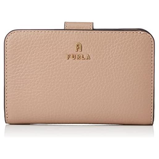 Furla camelia compact wallet with zip m greige