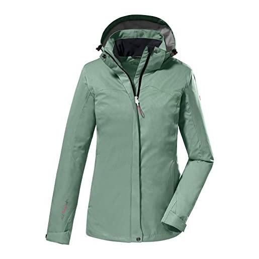 Killtec women's giacca funzionale/giacca outdoor con cappuccio staccabile con zip - kos 133 wmn jckt, rose, 48, 38383-000