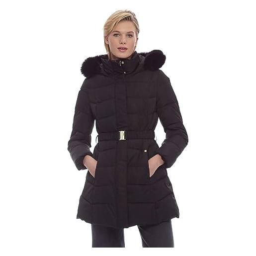 Kocca piumino invernale lungo con cintura nero donna mod: drenith size: l