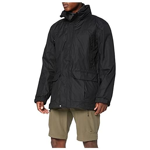 Regatta giacca impermeabile vertex ii da uomo, nero (nero), xxxl (taglia produttore: xxxl)