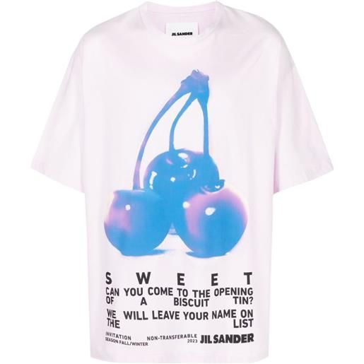 Jil Sander t-shirt con stampa - rosa