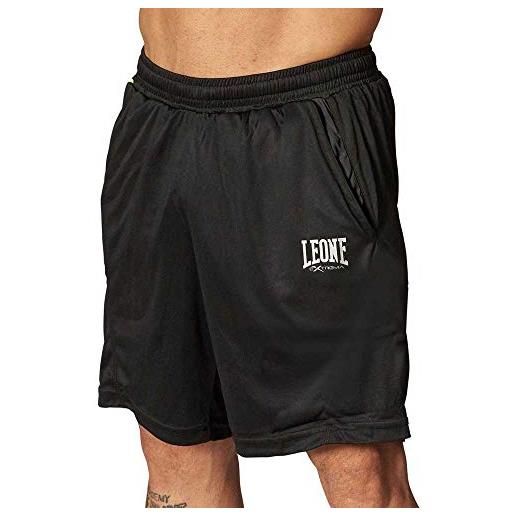 LEONE 1947, panta logo shorts, nero, s, abx112