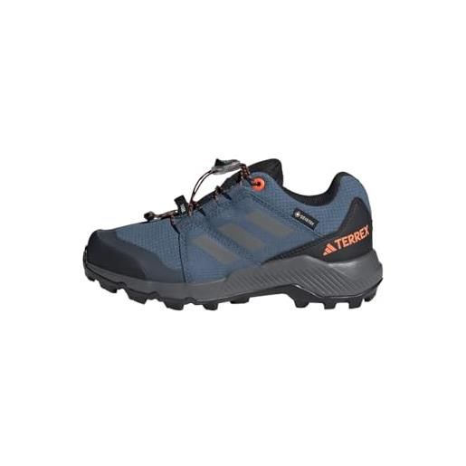 adidas terrex gore-tex hiking, sneakers unisex - bambini e ragazzi, coral fusion wonder white core black, 28 eu