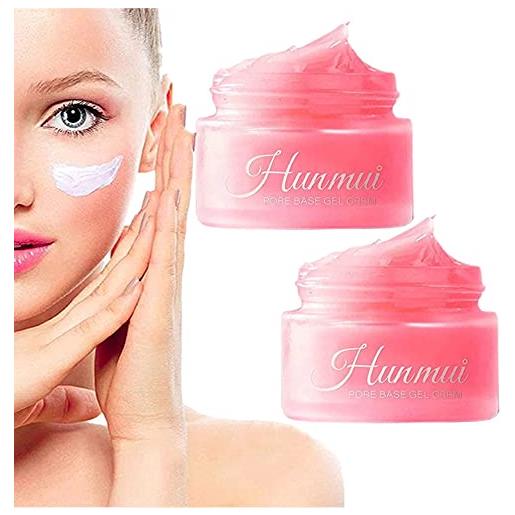 Pnedeodm hunmui pore base gel cream - hunmui base face primer, magical perfecting base face primer under foundation for makeup oil control firming, moisturizing (2pcs)