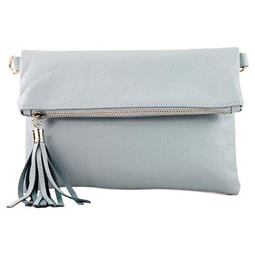 modamoda de borsa in pelle borsa a tracolla per borsa a tracolla borsa piccola in pelle t167, colore: blu ghiaccio