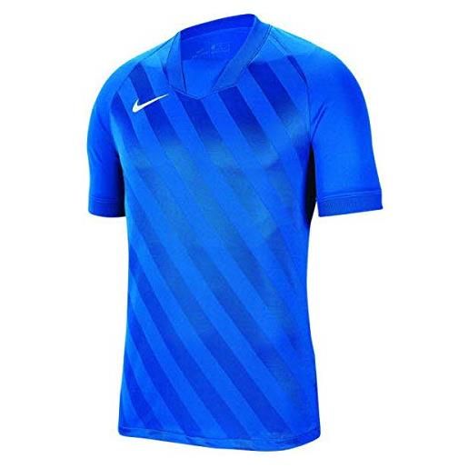 Nike challenge iii, maglia da calcio a manica corta unisex-bambini, royal blu/blu royal/bianco, xs