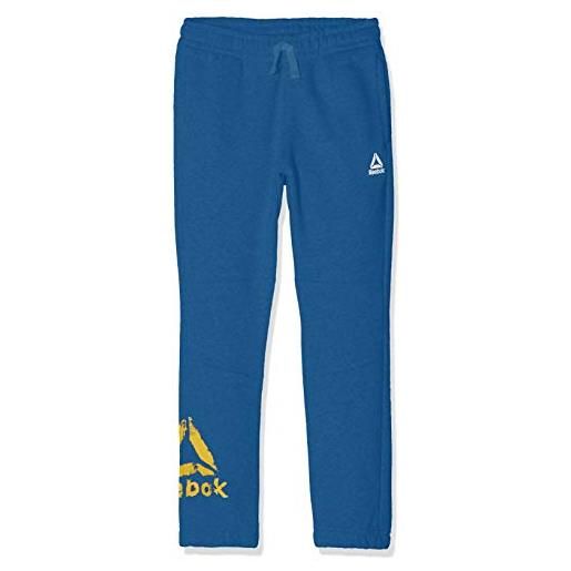 Reebok b elem fleece pantaloni da tuta, bambini, bambino, dj3077_multicolor (bunblu)_s, blu (bunblu), s