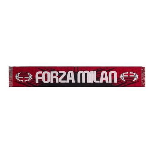AC Milan, sciarpa ufficiale, jacquard, acrilico, taglia unica, grafica, rossoneri