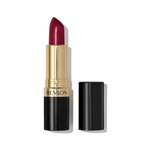 Revlon super lustrous lipstick, rossetto con formula cremosa, infuso con vitamina e e olio di avocado, 777 vampire love - 4,2g