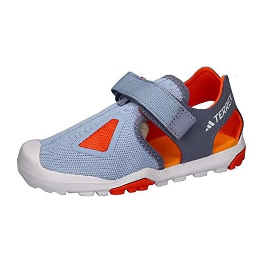adidas terrex captain toey 2.0 sandals, sandali unisex - bambini e ragazzi, silver violet/blue dawn/solar gold, 39 1/3 eu