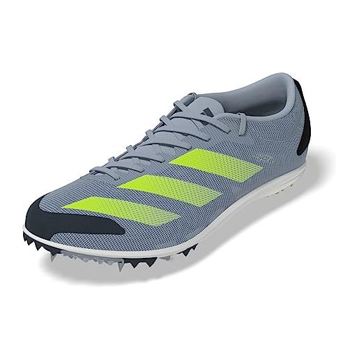 adidas adizero xcs, shoes-low (non football) unisex-adulto, wonder blue/lucid lemon/arctic night, 46 eu