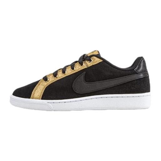 Nike court royale premium, scarpe da tennis donna, multicolore (black/black-metallic gold-white 006), 40 eu
