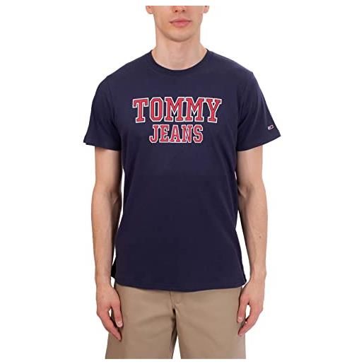 Tommy Jeans - t-shirt uomo regular con logo bold - taglia xxl
