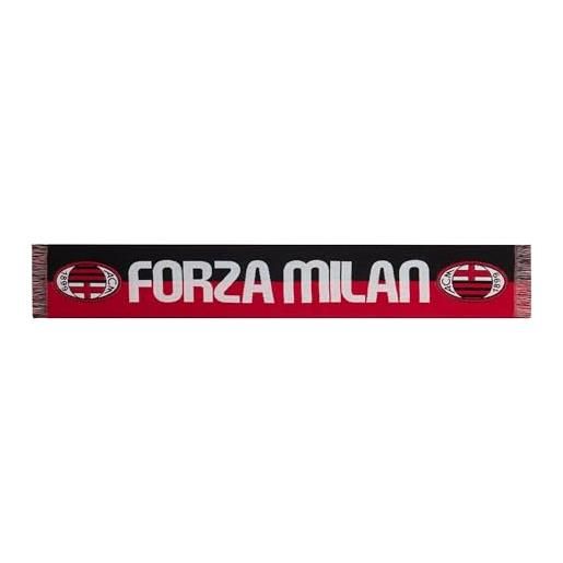 AC Milan, sciarpa ufficiale, jacquard, acrilico, taglia unica, grafica, rossoneri