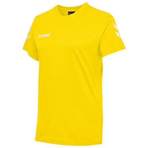 hummel cotone hmlgo maglietta, donna, giallo (sport), xl