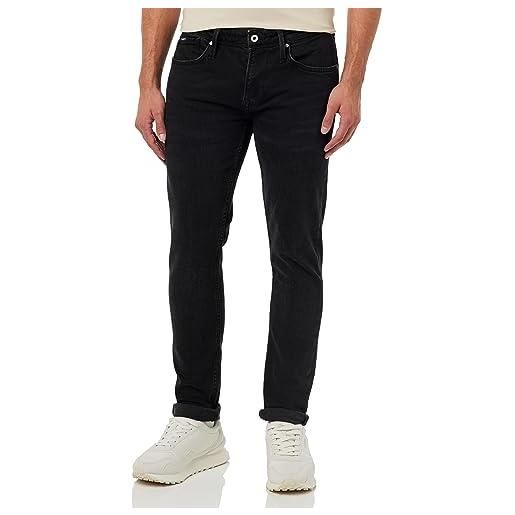 Pepe Jeans finsbury, jeans uomo, nero (denim-xe5), 31w / 34l