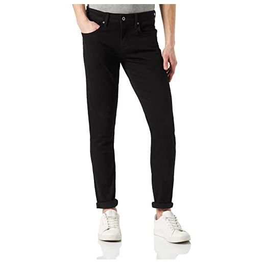 Pepe Jeans finsbury, jeans uomo, nero (denim-xe5), 34w / 34l