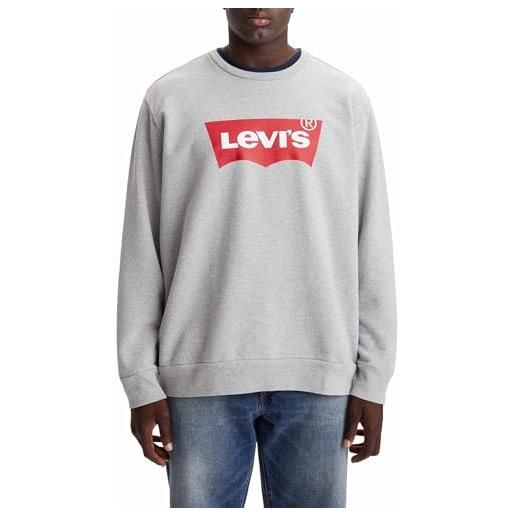 Levi's felpa da uomo big & tall relaxed graphic crew, poster con logo - sunset blue, xl plus tall