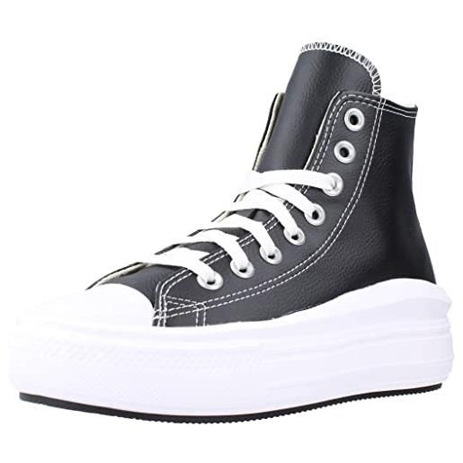 CONVERSE chuck taylor all star move platform foundational leather, sneaker donna, 39.5 eu