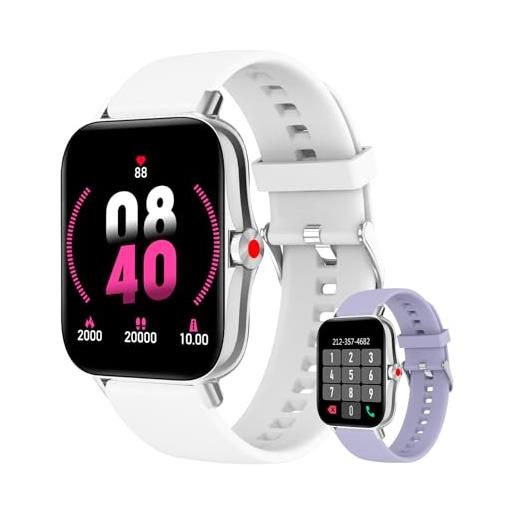 Colesma orologi smartwatch rispondere/effettuare chiamate, 1,69 hd orologio fitness intelligente donna con schermo grande, frequenza cardiaca/pressione sanguigna/spo2/fitness tracker per android ios