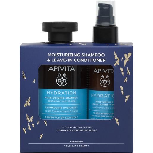 APIVITA SA moisturizing shampo & leave-in conditioner apivita cofanetto promo