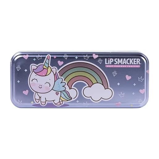 Lip Smacker color tin, set di trucco per bambini con lucidalabbra e ombretti luminosi in crema diversi colori, giftset all-in-one per il look creativo dei tuoi bambini
