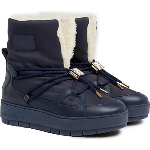 Tommy Hilfiger essential fw0fw07504 snow boots blu eu 37 donna