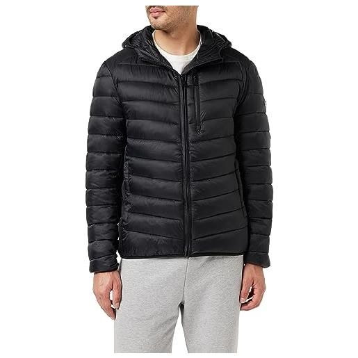 Champion legacy outdoor - hooded jacket giacca, grigio grafite/nero, l uomo fw23