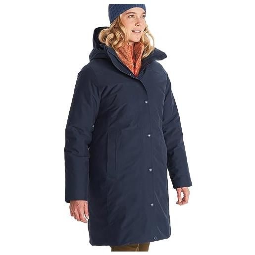 Marmot donna wm's chelsea coat, piumino leggero, parka impermeabile in piuma, caldo cappotto invernale, giacca invernale antipioggia, giacca outdoor con cappuccio, nori, s