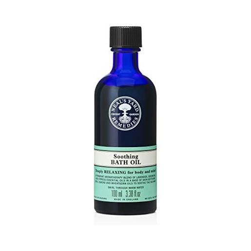 Neal's Yard Remedies olio da bagno lenitivo | relax corpo e mente con oli terapeutici lenitivi | 100 ml