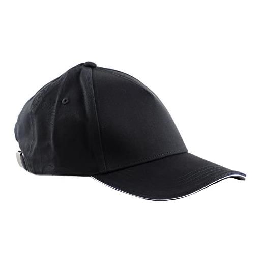 Tommy Hilfiger cappellino uomo th elevated corporate cappellino da baseball, nero (black), taglia unica