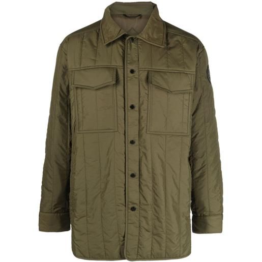 Canada Goose giacca-camicia imbottita carlyle - verde