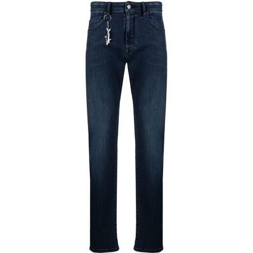 Paul & Shark jeans slim con ricamo - blu