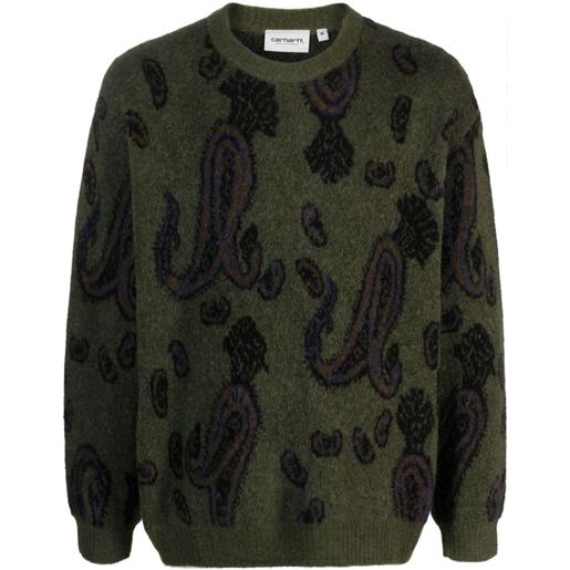 Carhartt WIP maglione medford con motivo paisley - verde