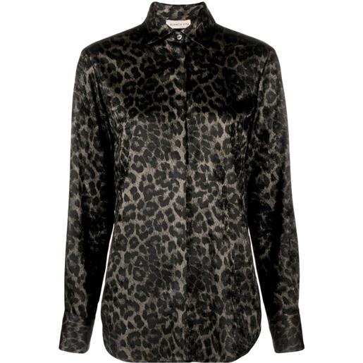 Blanca Vita camicia leopardata - grigio