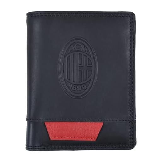 Ac Milan 143202, accessori da viaggio-portafogli unisex-adulto, 9,5x12x2 cm