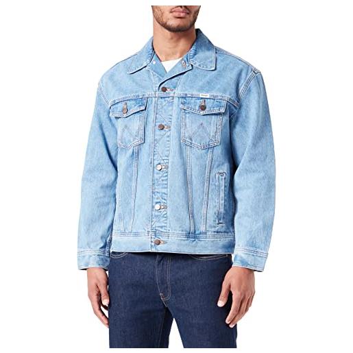 Wrangler giacca anti vestibilità, azzurro, xl uomo